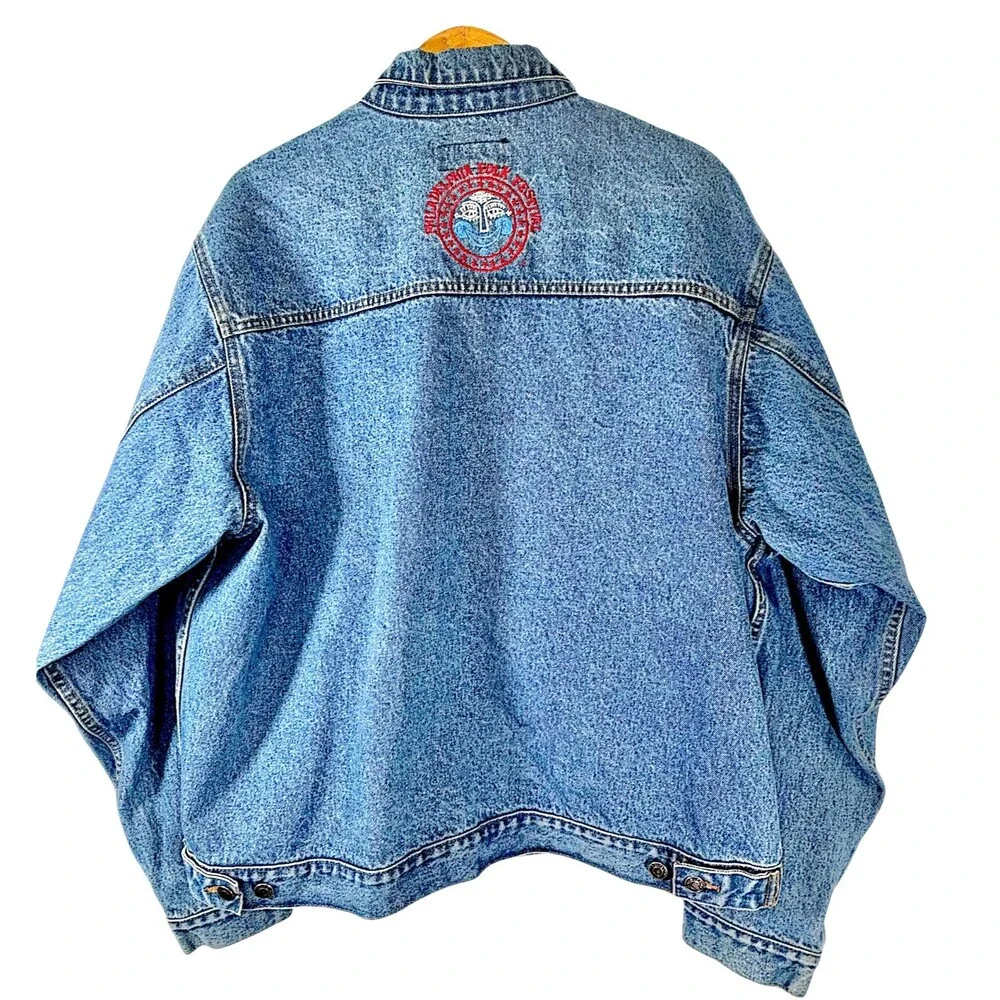 Vintage Philadelphia Folk Festival Master Gardener Denim Jacket